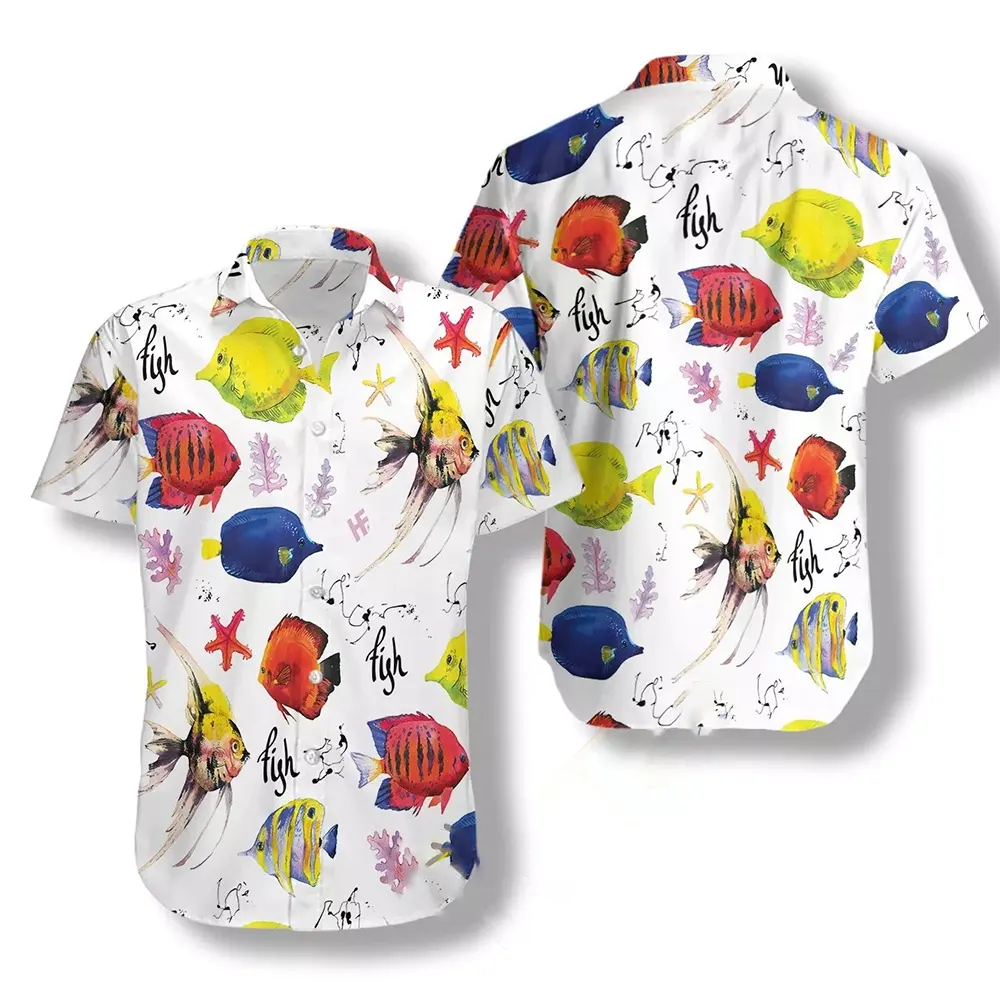 Colorful Fish V3 Hawaiian shirts