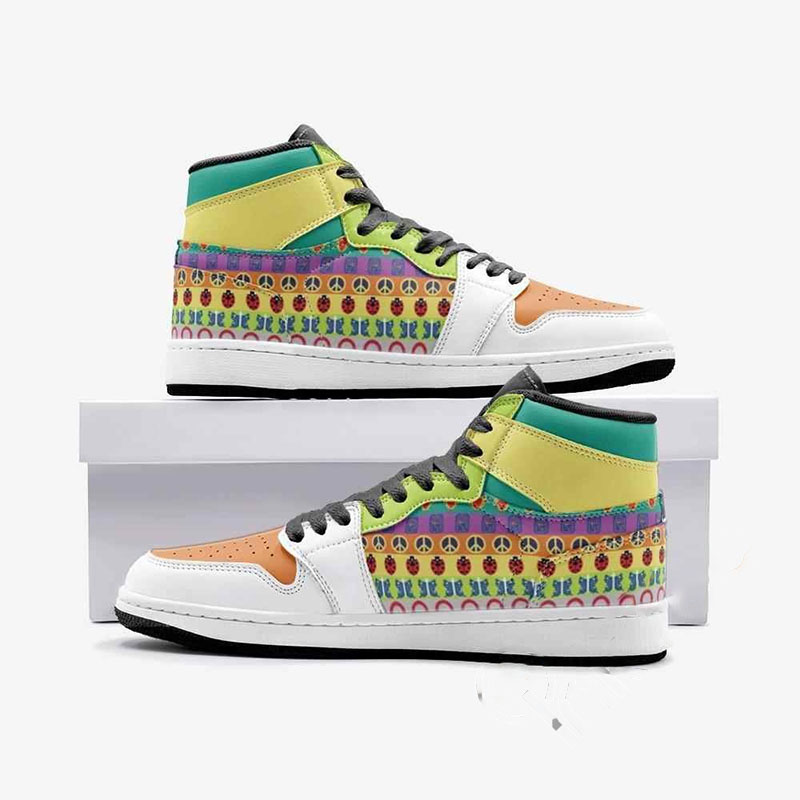 Colorful Patterns Jojo’s Bizarre Adventure Custom Air Jordan Shoes