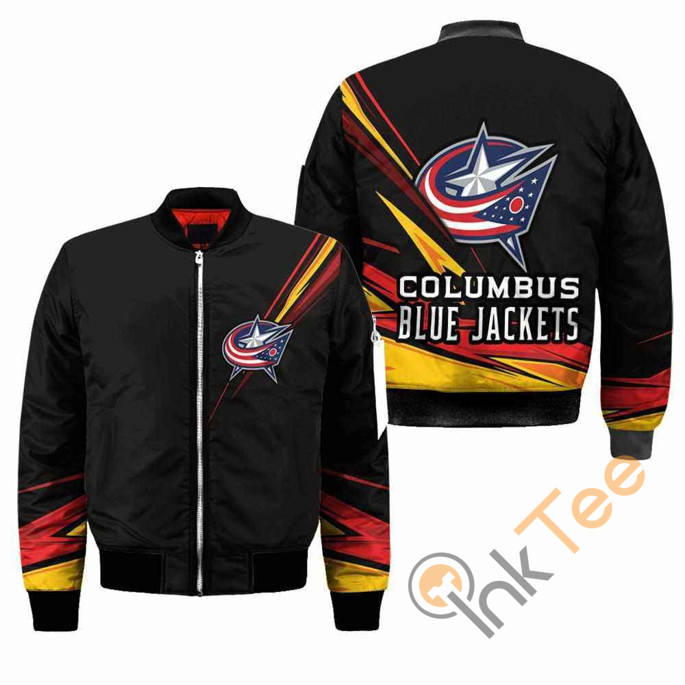 Columbus Blue Jackets NHL Black Apparel Best Christmas Gift For Fans Bomber Jacket