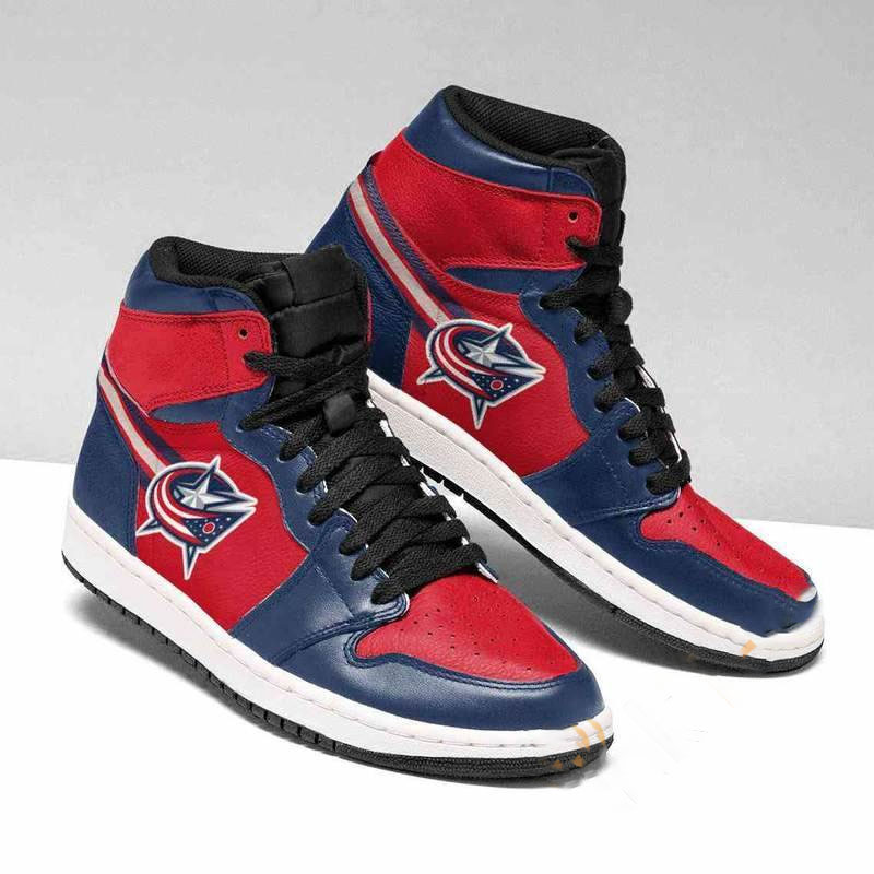 Columbus Blue Jackets Nhl Custom Air Jordan Shoes