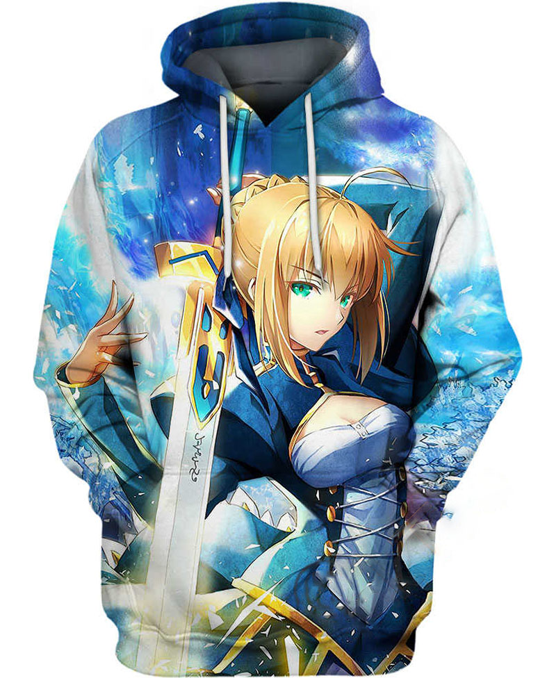 Combatant Artoria Pendragon Hoodie 3D