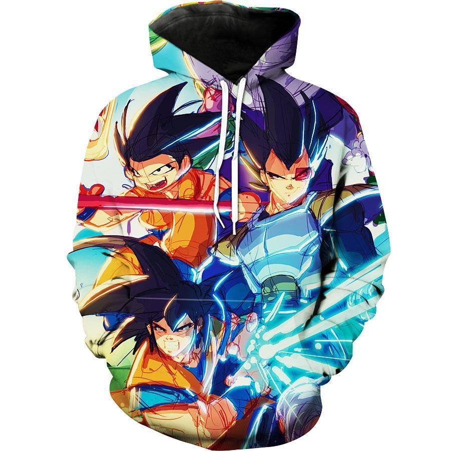 Comic Dragon Ball Z Comic Style Dbz Hoodie 3D