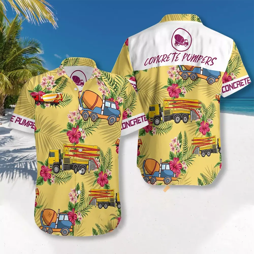 Concrete Pumpers Hawaiian shirts