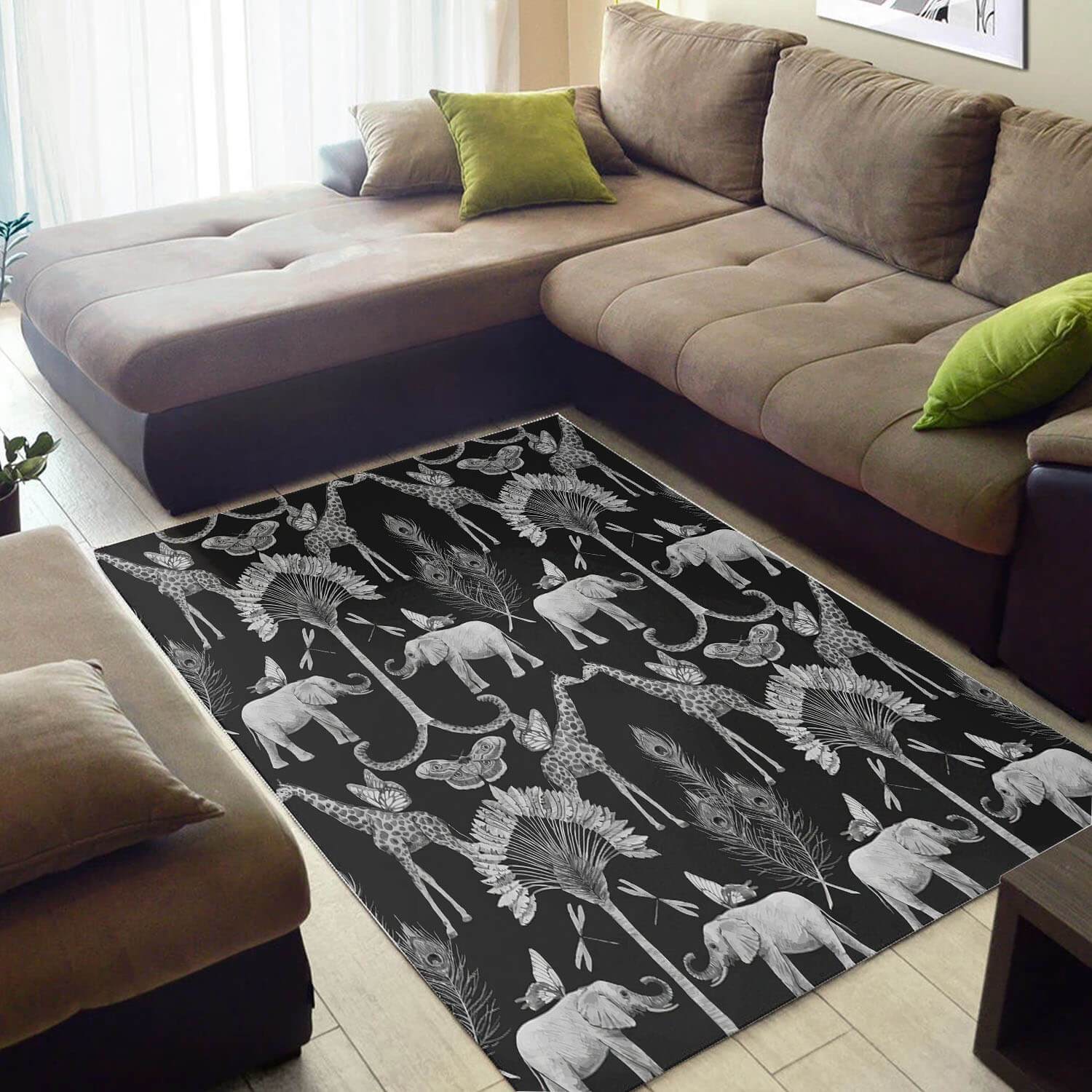 Cool African American Colorful Inspired Seamless Pattern Themed Home Rug