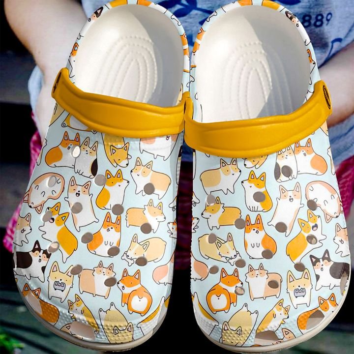 Corgi Corgilicious Crocs Clog Shoes