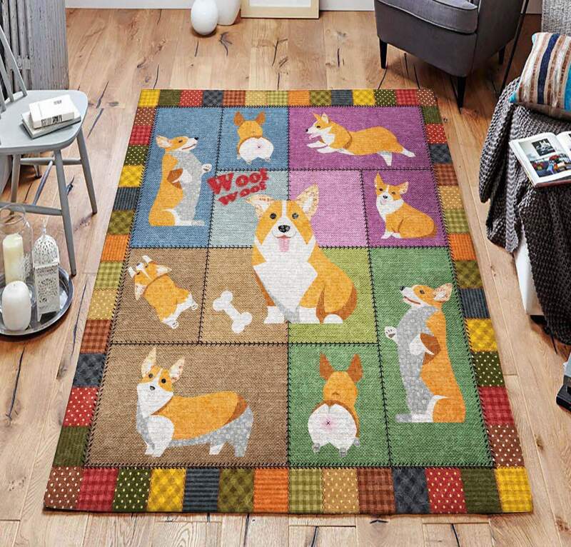 Corgi Limited Edition Rug