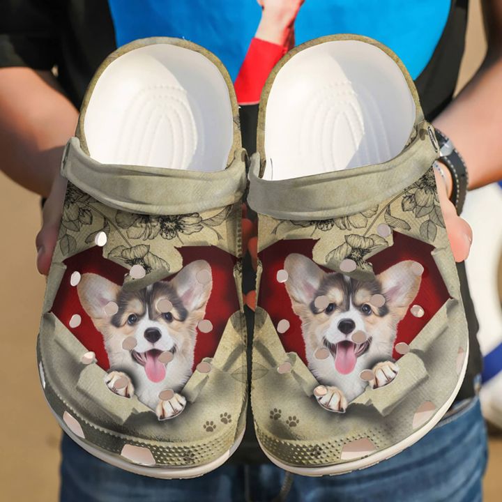 Corgi They Steal My Heart Crocs Clog Shoes