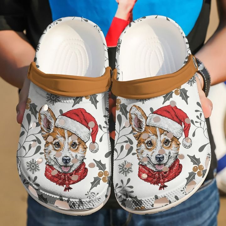 Corgi Xmas Crocs Clog Shoes