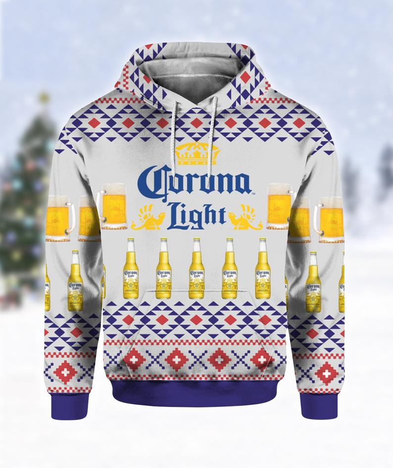 Corona Light Beer Hoodie 3D