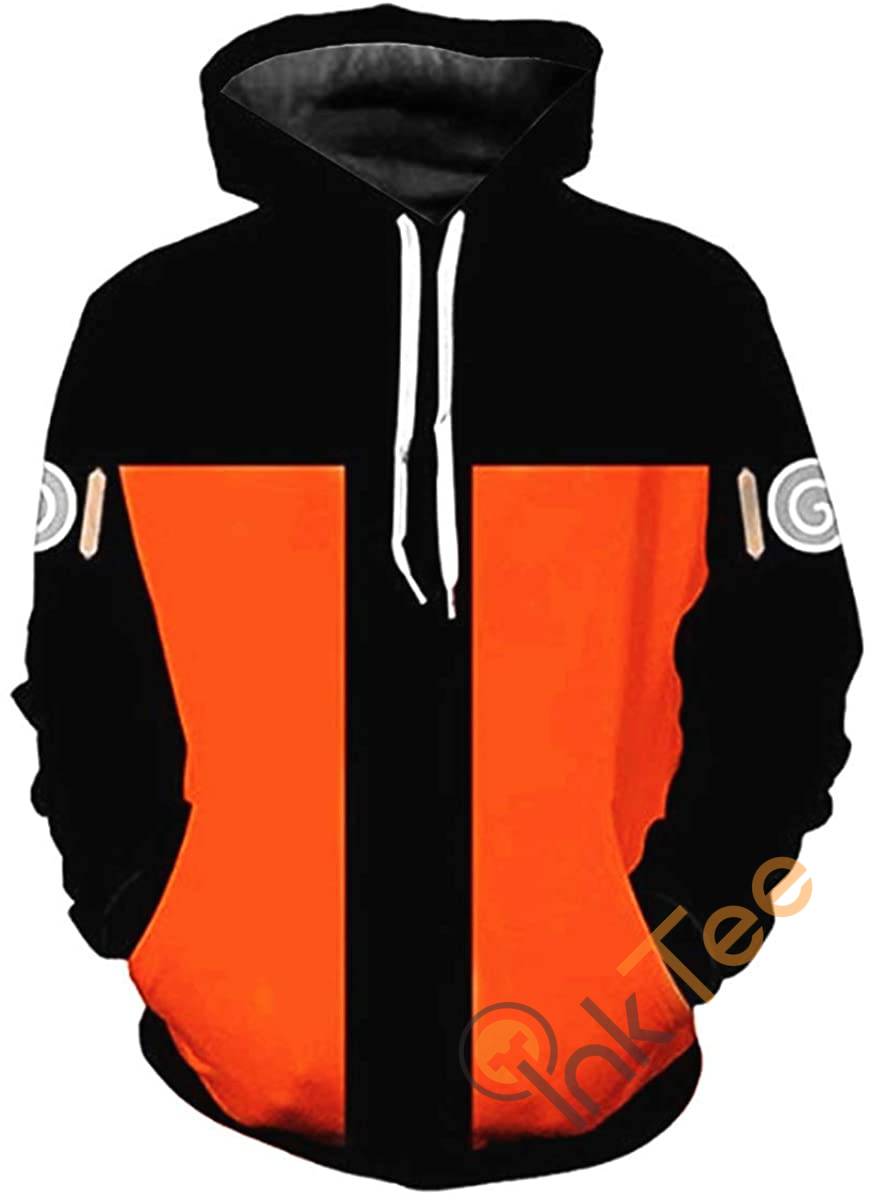 Cosplay Naruto Print Pullover With Front Pocket Hoodie 3D