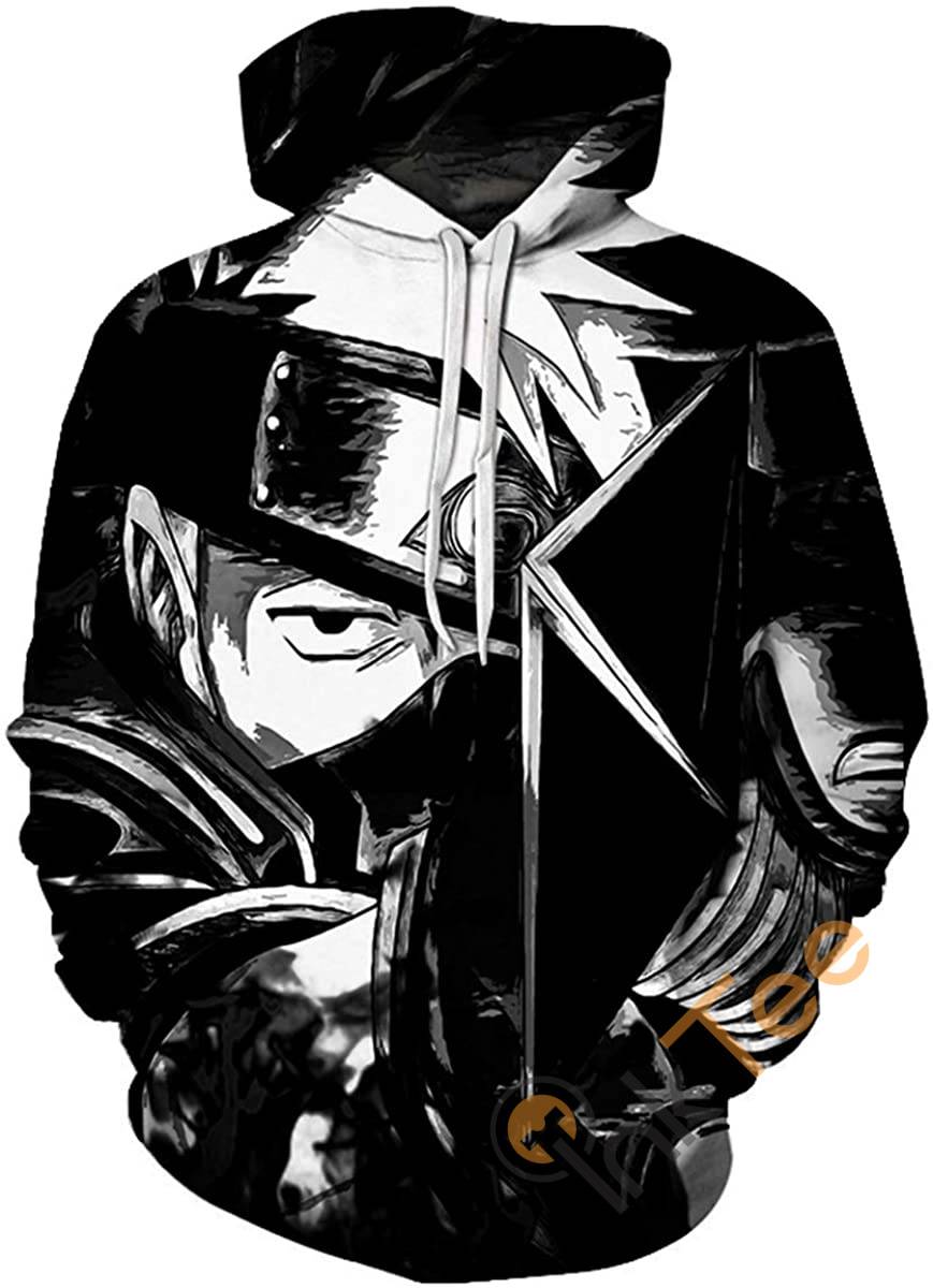 Cosplay Naruto Print Pullover With Front Pocket Hoodie 3D