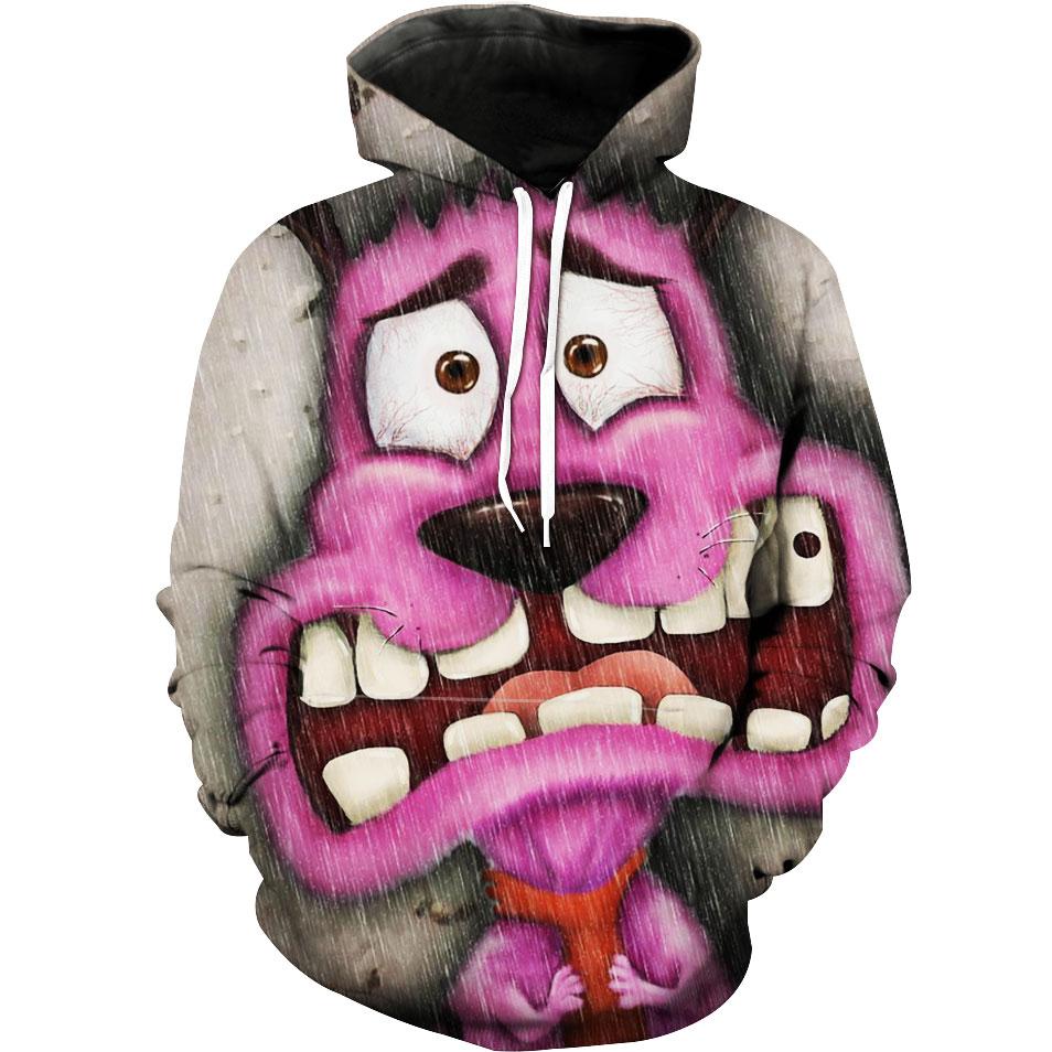 Courage The Cowardly Dog Courage Dog Hoodie 3D