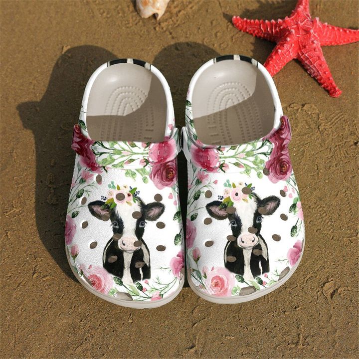 Cow Happy Crocs Clog Shoes