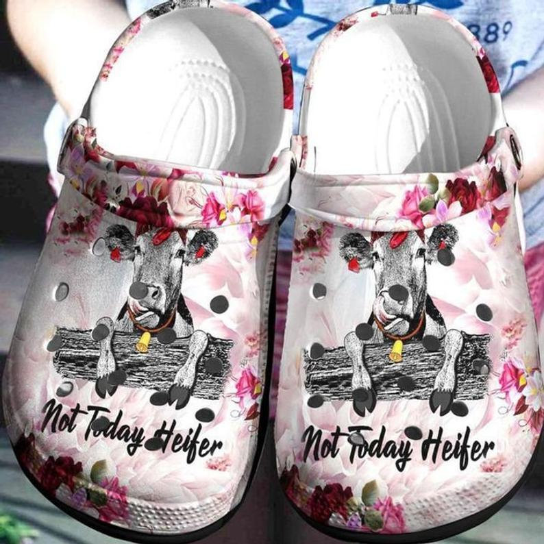 Unique Cow Not Today Heifer Crocs Clog Shoes