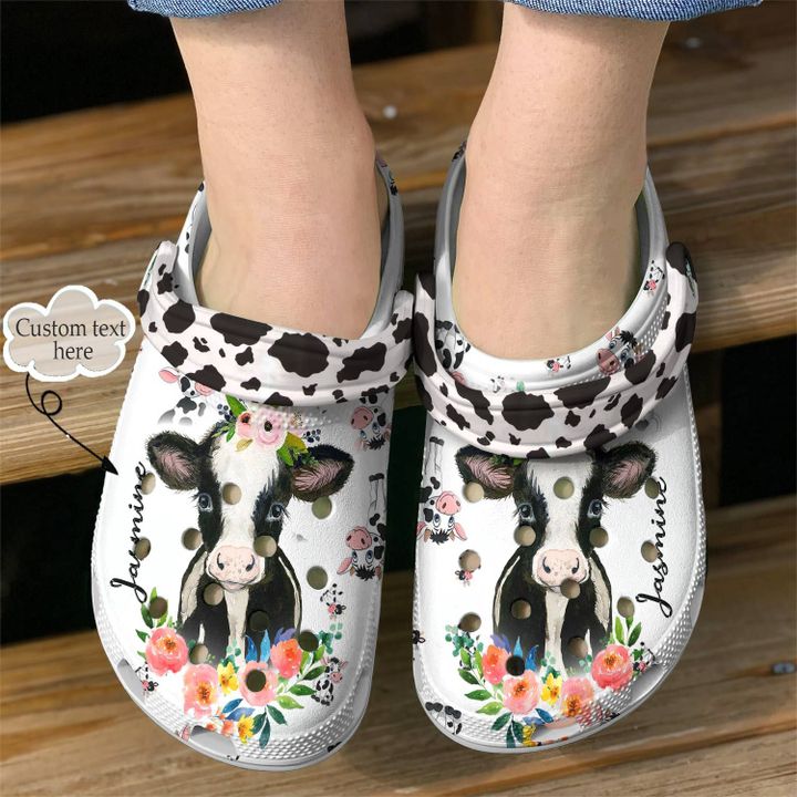 Cow Personalized Moo Day Crocs Clog Shoes