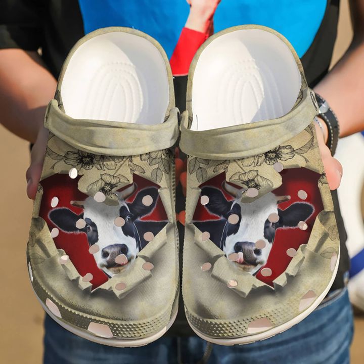 Cow They Steal My Heart Crocs Clog Shoes