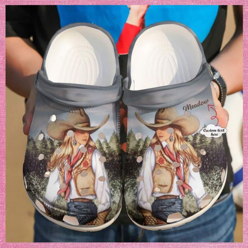 Cowgirl Personalized Crocs Clog Shoes