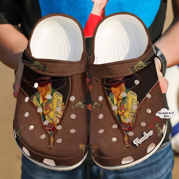 Cowgirl Personalized Pretty Crocs Clog Shoes