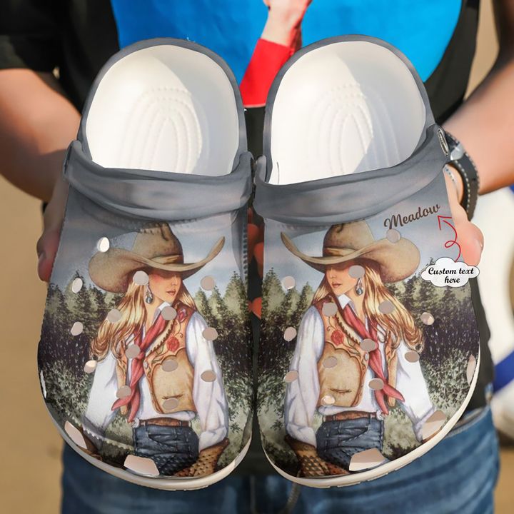 Cowgirl Personalized Crocs Clog Shoes