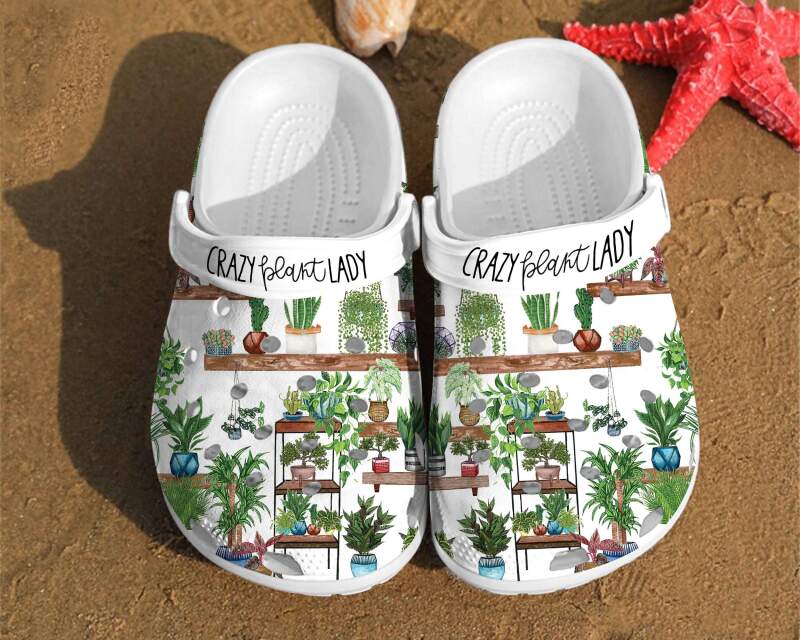 Crazy Plant Lady Mom Unisex Birthday Gifts Crocs Clog Shoes
