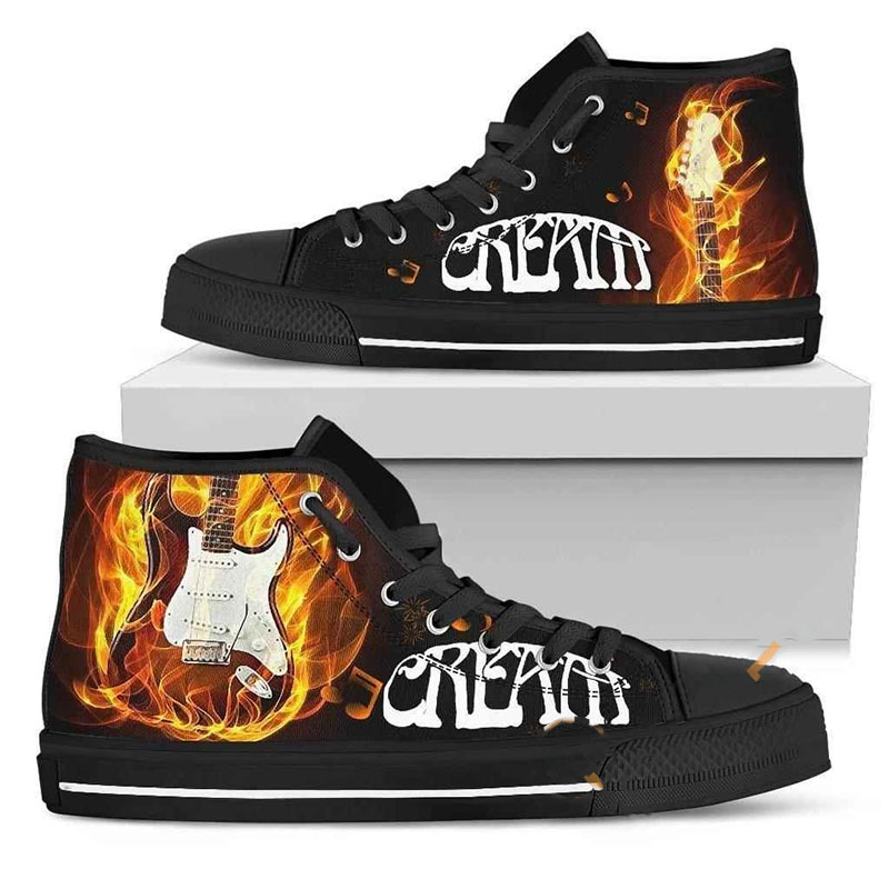 Cream High Top Shoes