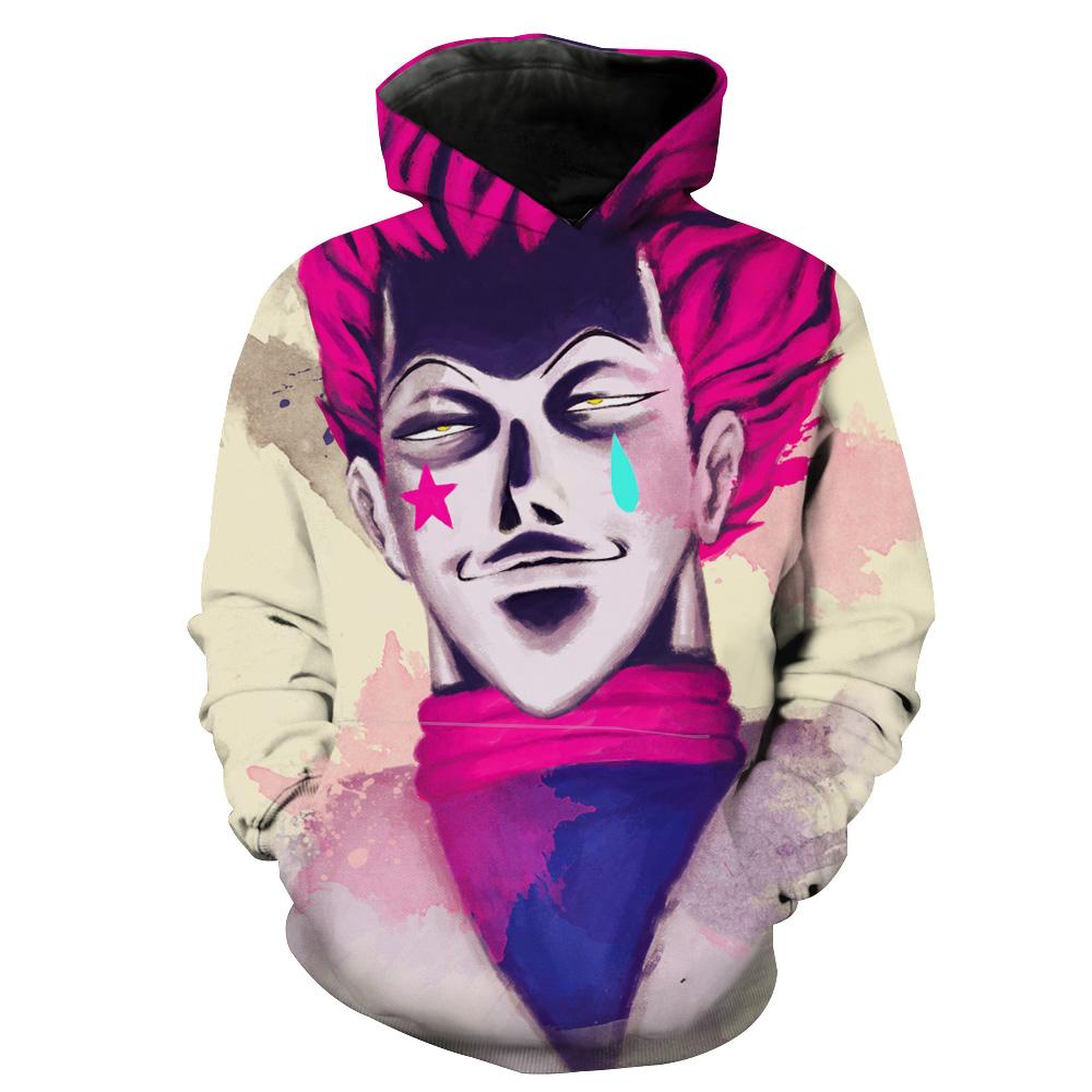 Creepy Hisoka Face Hunter X Hunter Hoodie 3D