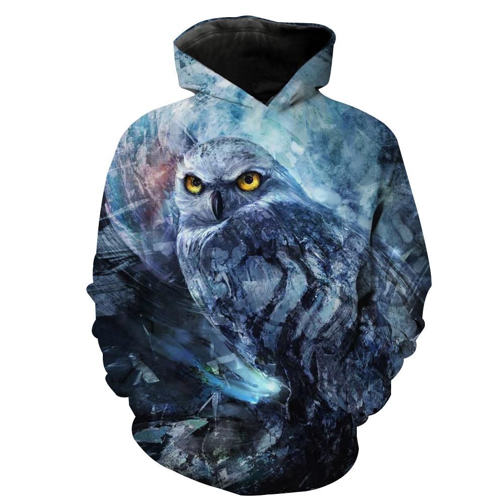 Creepy Owl Epic Owl Hoodie 3D