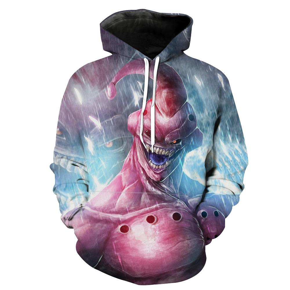 Creepy Super Buu Dragon Ball Z Apparel Hoodie 3D