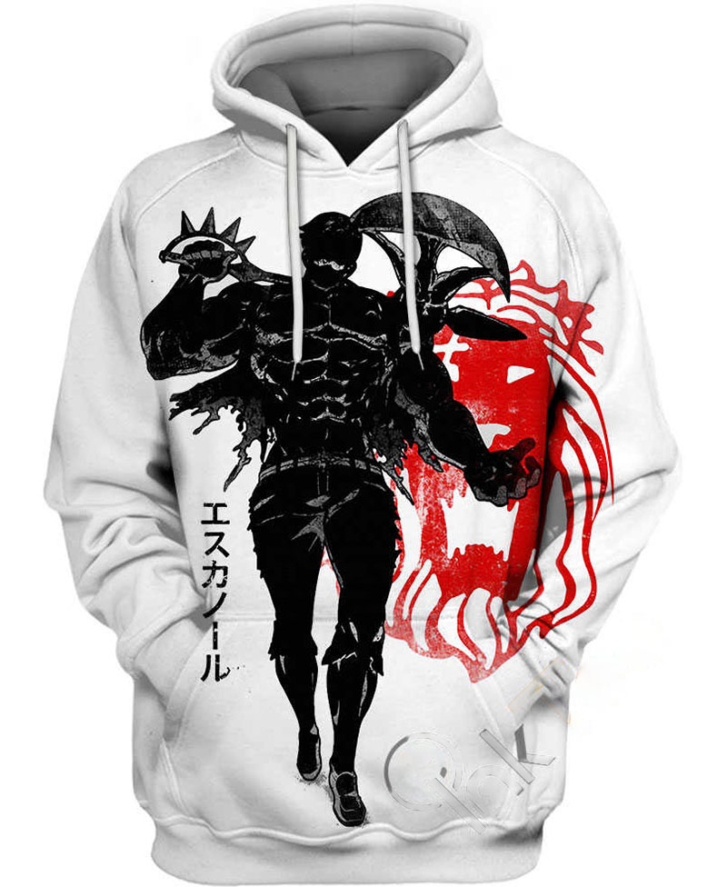 Crimson Escanor Hoodie 3D