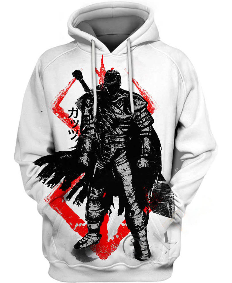 Crimson Guts Berserk Hoodie 3D