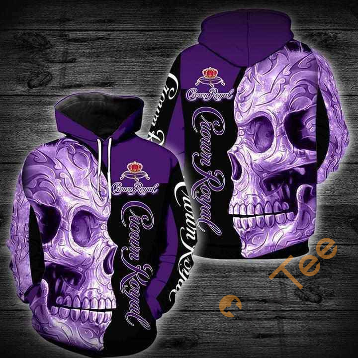 Crown Royal Skull Hoodie 3d