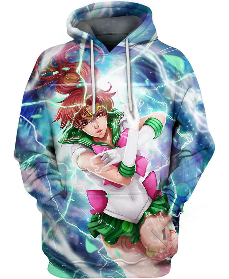 Crystal Sailor Jupiter Hoodie 3D