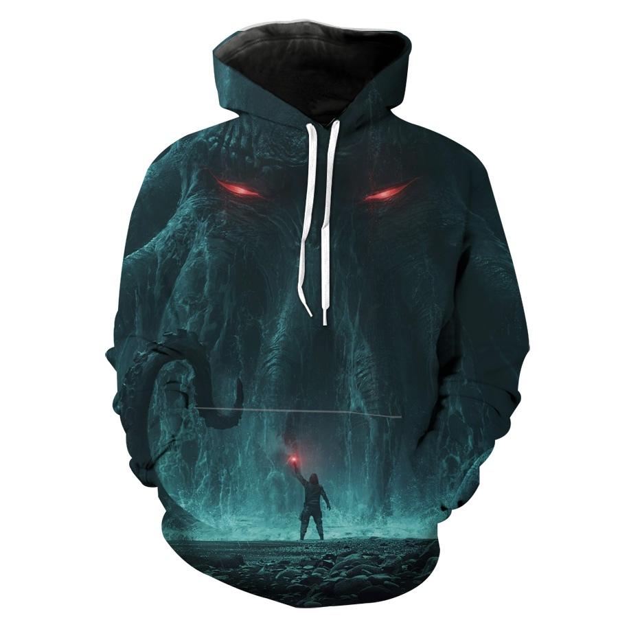 Cthulhu Emerging Fantasy Monsters And Hoodie 3D