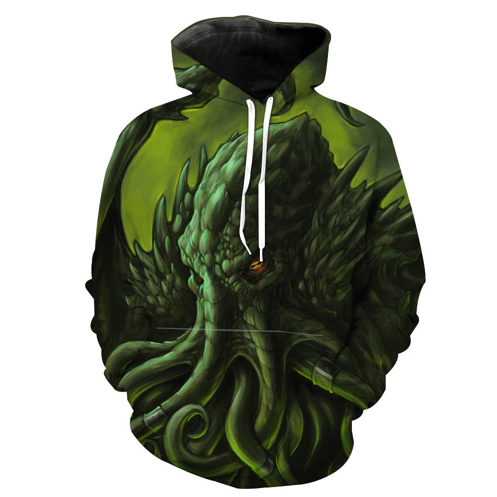 Cthulhu Nerd Gaming Hoodie 3D