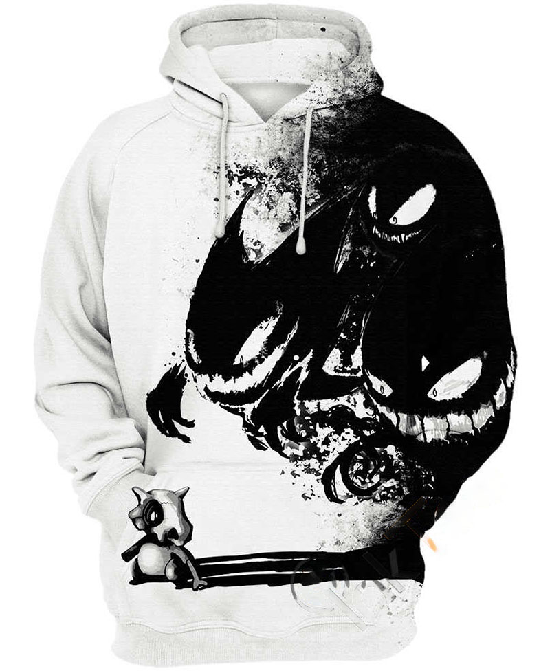 Cubone And Gastly Hoodie 3D