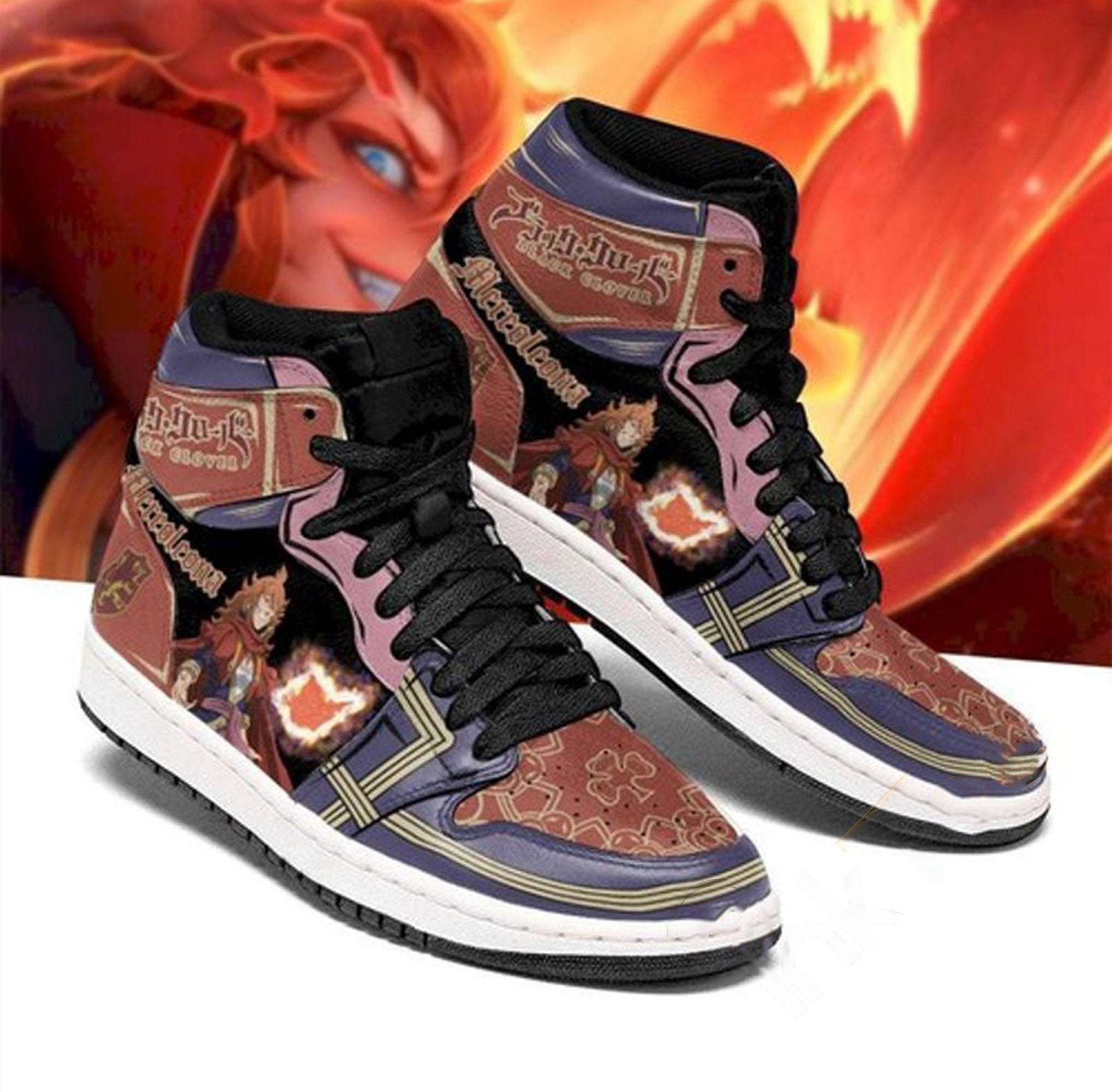 Custom Crimson Lion Type Anime For Fans Air Jordan Shoes