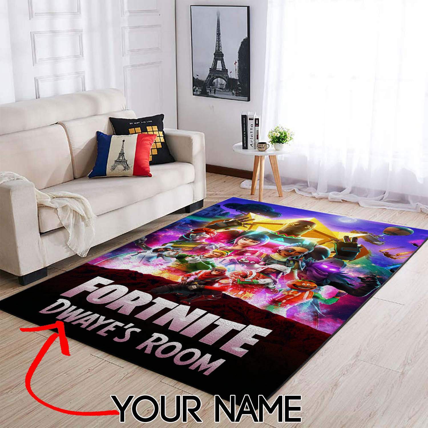 Customized Name Fortnite Infinity Wars Area Limited Edition Rug