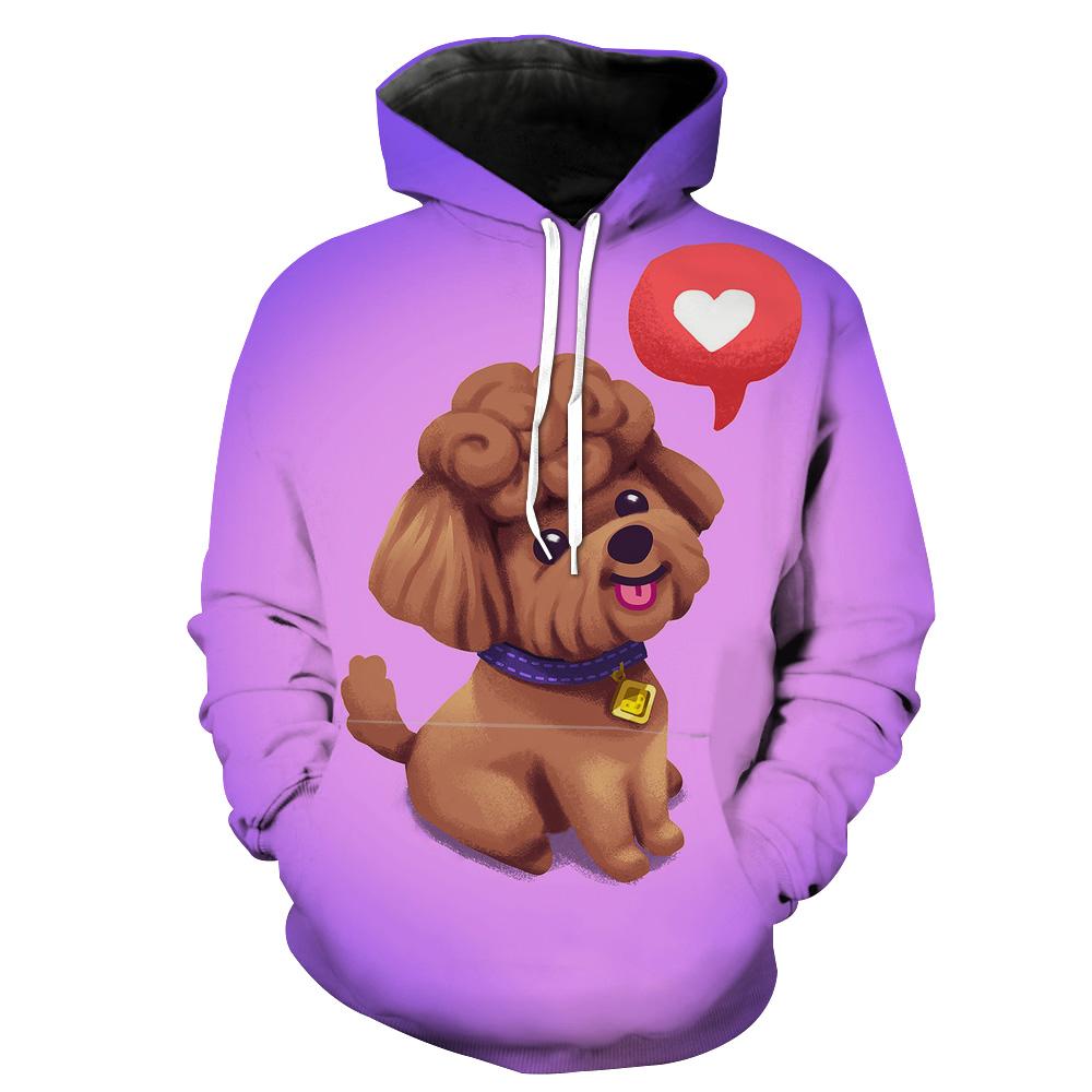 Cute Poodle Cute Poodle Dog Hoodie 3D