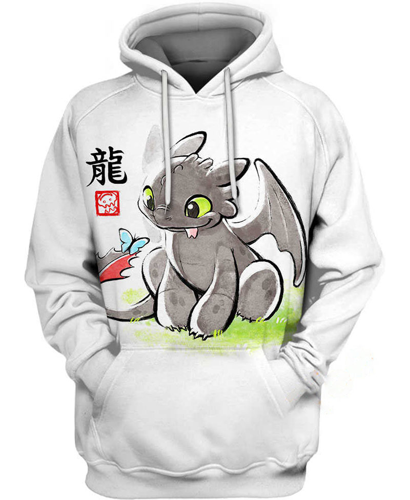 Cute Toothless Dragon Hoodie 3D