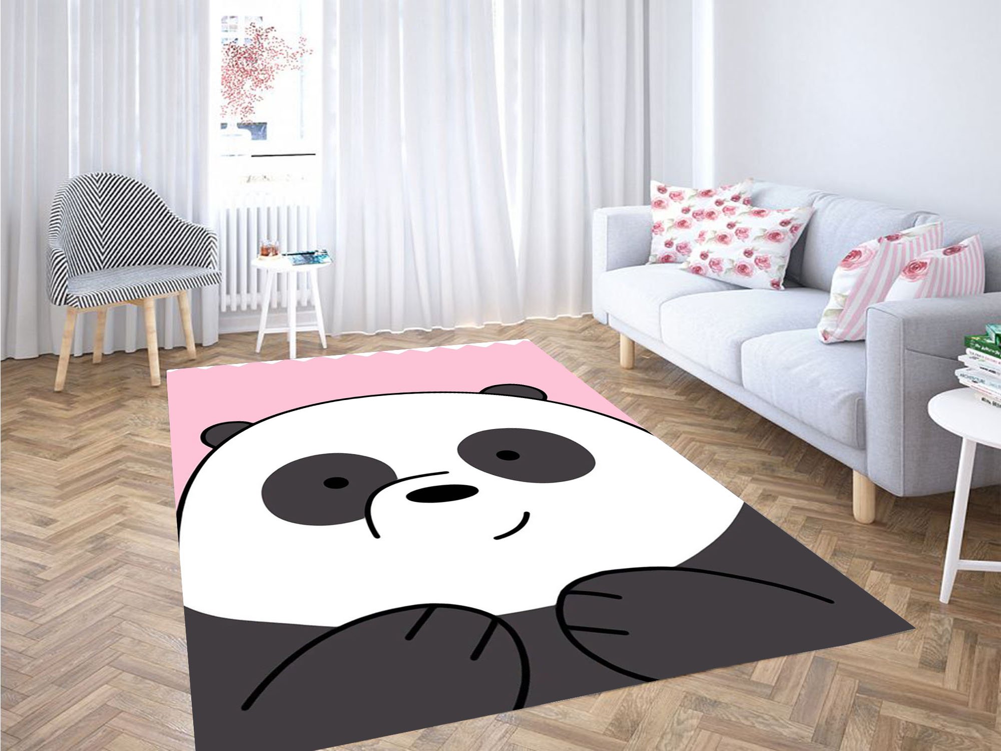 Cutest Panda We Bare Bears Carpet Rug