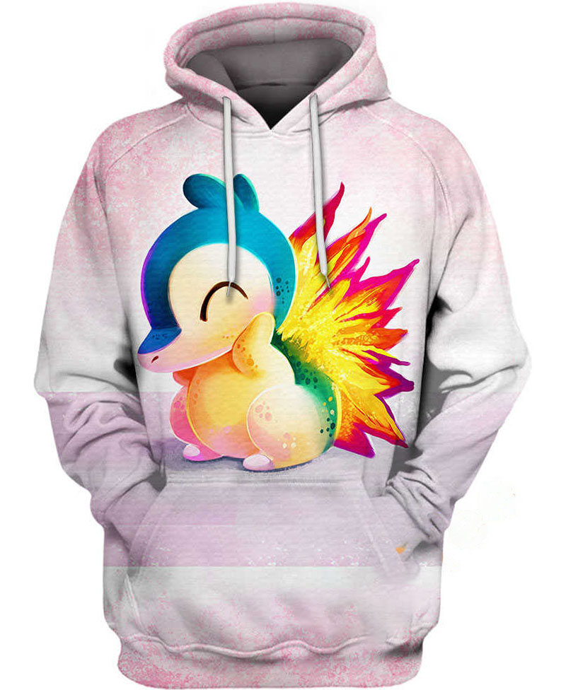 Cyndaquill Hoodie 3D