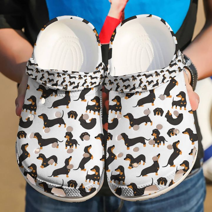 Dachshund 50 Shades Of Crocs Clog Shoes
