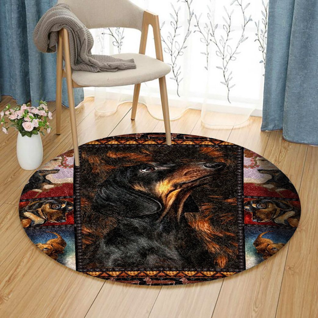 Dachshund Limited Edition Round Rug