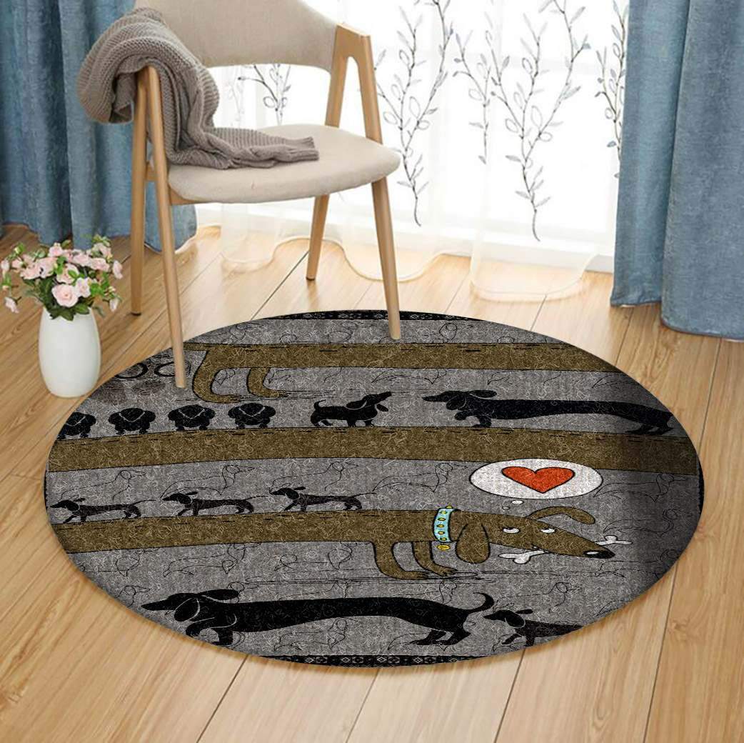 Dachshund Limited Edition Round Rug