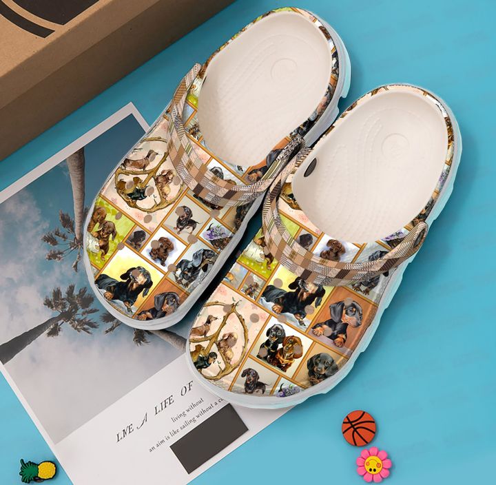 Dachshund Love Crocs Clog Shoes