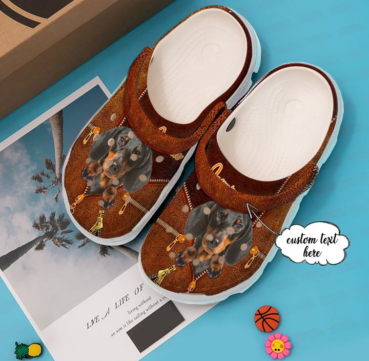 Dachshund Personalized Cool Crocs Clog Shoes