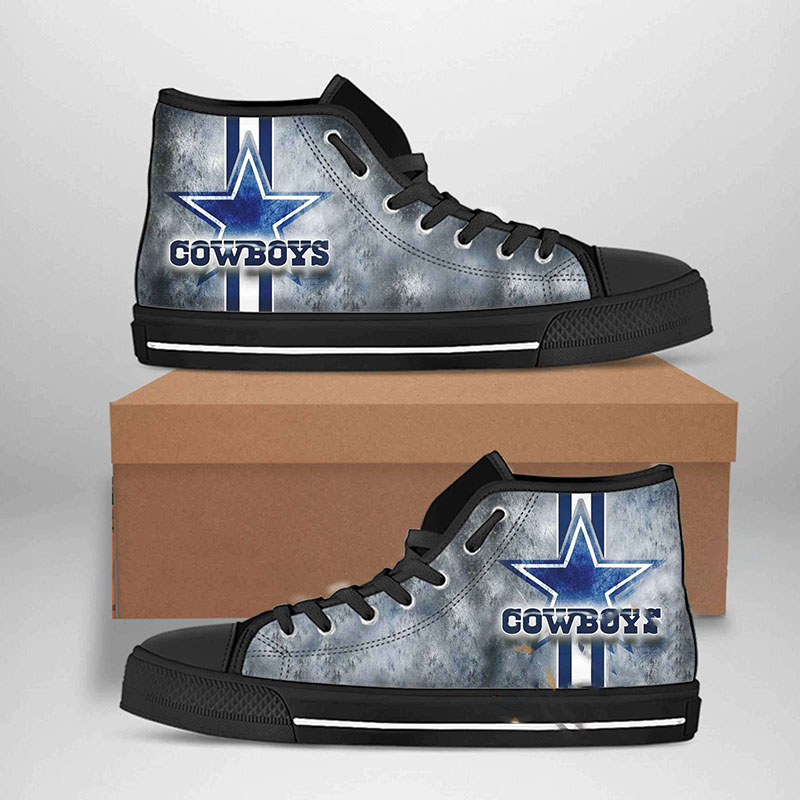 Dallas Cowboys Nfl Football High Top Shoes