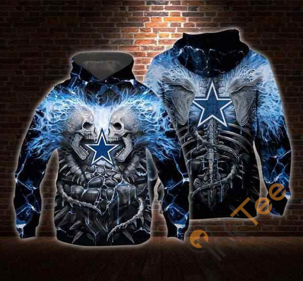 Dallas Cowboys Skeleton Hoodie 3d