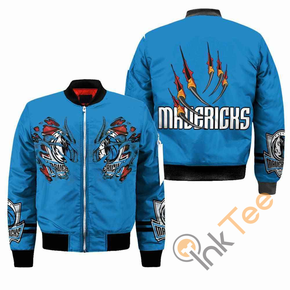 Dallas Mavericks NBA Claws Apparel Best Christmas Gift For Fans Bomber Jacket