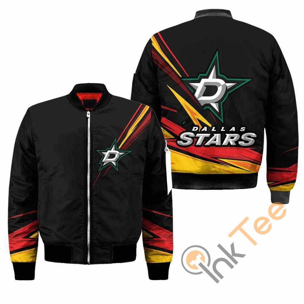 Dallas Stars NHL Black Apparel Best Christmas Gift For Fans Bomber Jacket
